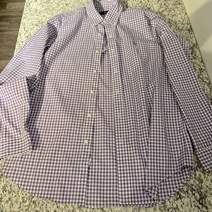 Polo Men’s Purple Dress Shirt Medium